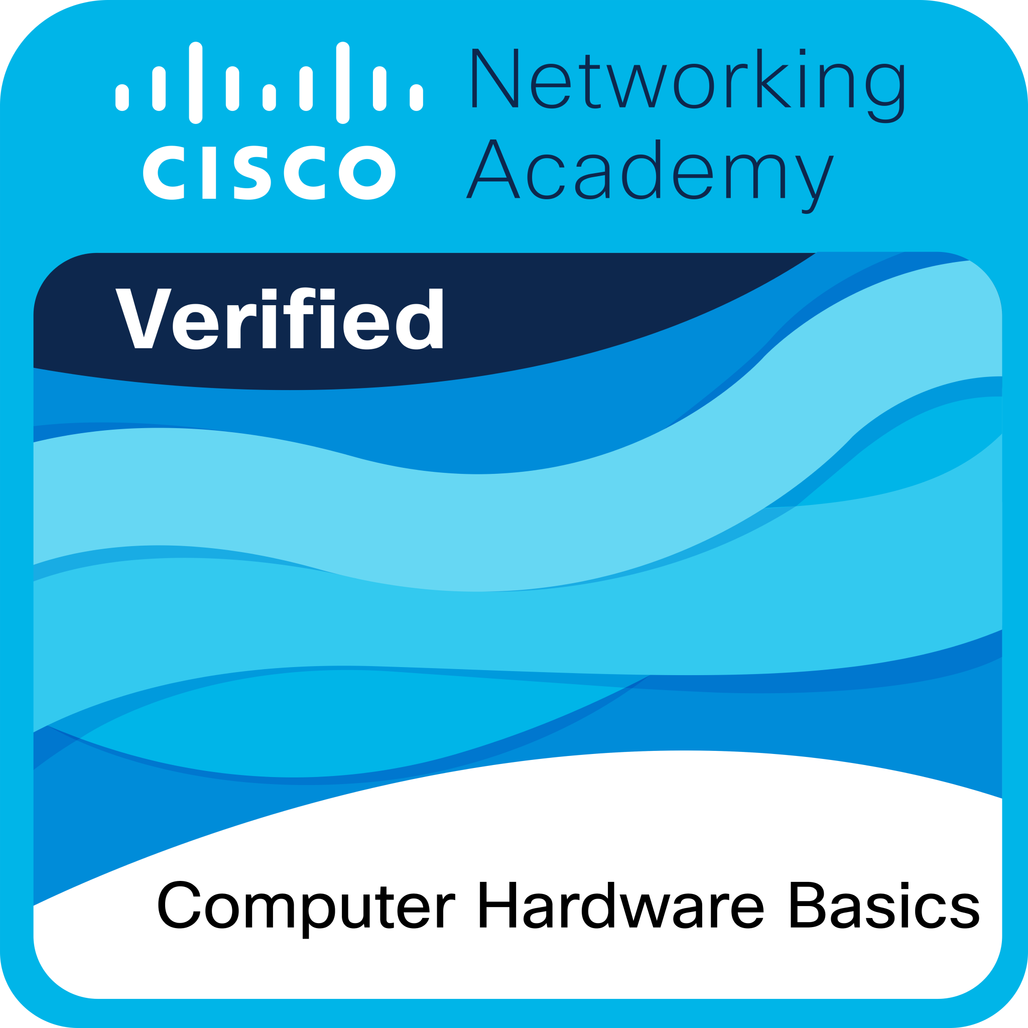 Cisco Networking Academy — Computer Hardware Basics badge